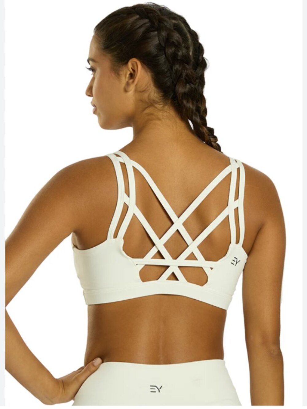 Everyday Yoga Radiant Solid strappy back sports bra